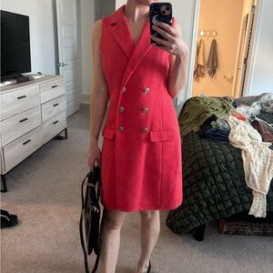 Jason Wu Vibrant Red Textured Jacket